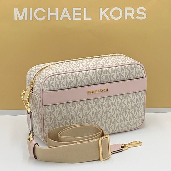 MICHAEL KORS KENLY LARGE POCKET XBODY POWDER BLUSH MULTI - Picture 15 of 16